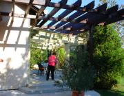 Fa szerkezetű pergola